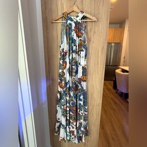 🔚 MSK Colorful Paisley Maxi Dress